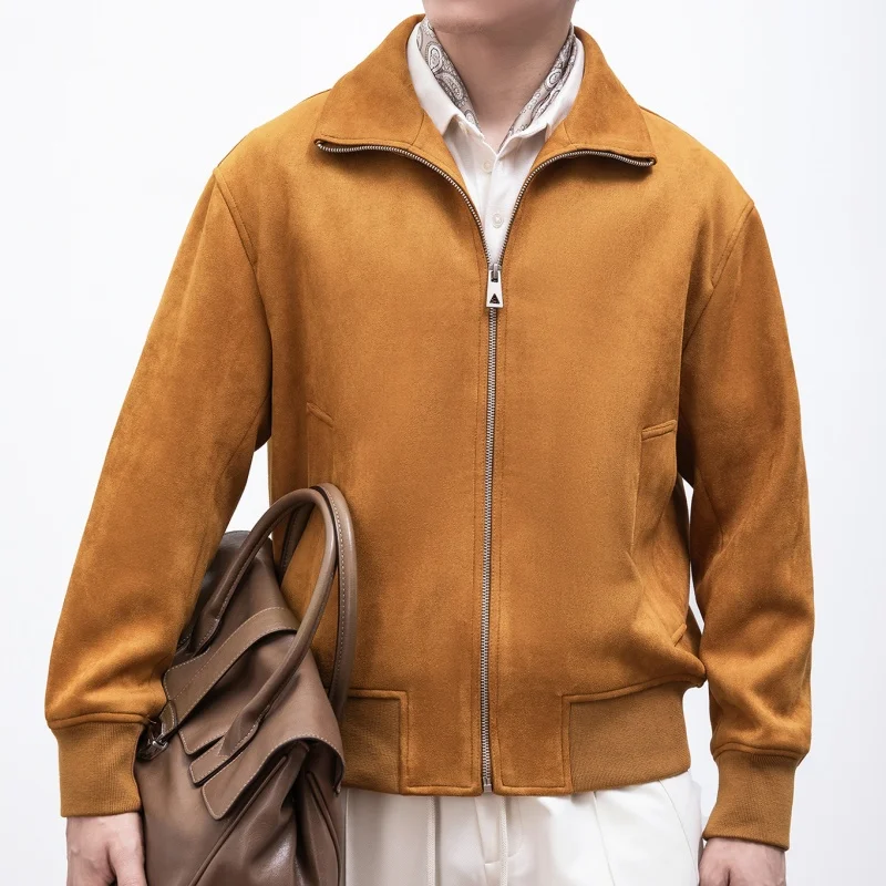 Новый осенний стиль оранжевого цвета с короткими рукавами на пуговицах повседневная мужская замшевая куртка пальто
Новый осенний стиль оранжевого цвета с короткими рукавами на пуговицах повседневная мужская замшевая куртка пальто