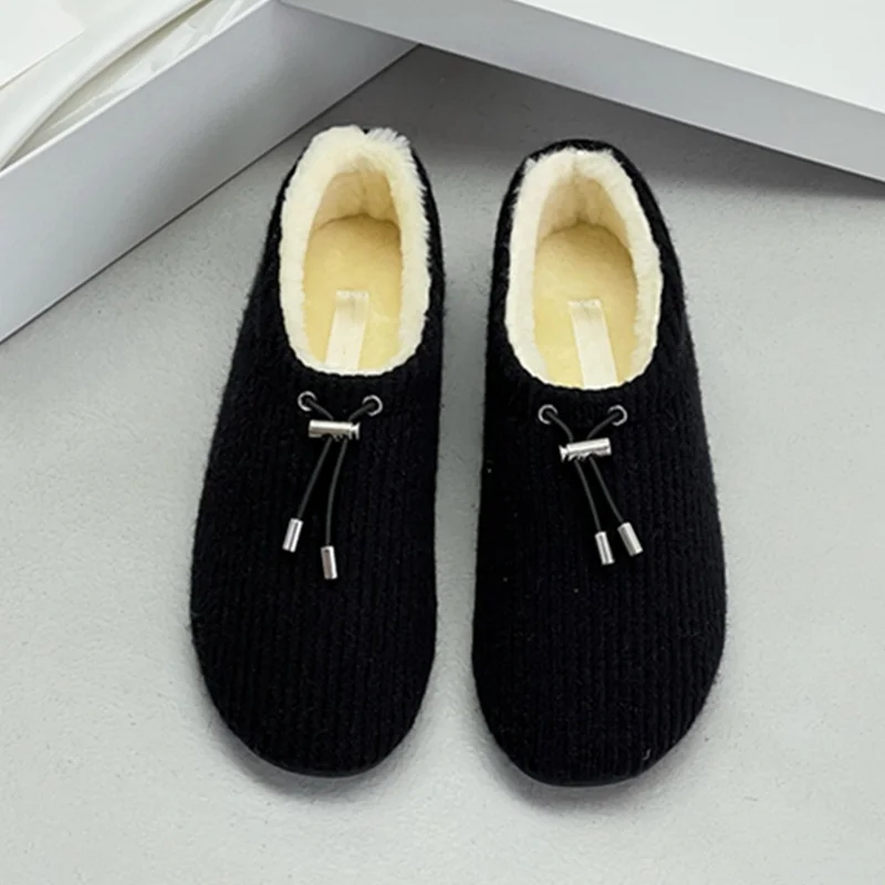 Jenny&Dave French Fashion Blogger Lazy Slip On Flats Shoes Women Knitted Bow Wool Loafers Winter Warm Shoes For Woman
Jenny&Dave French Fashion Blogger Lazy Slip On Flats Shoes Women Knitted Bow Wool Loafers Winter Warm Shoes For Woman