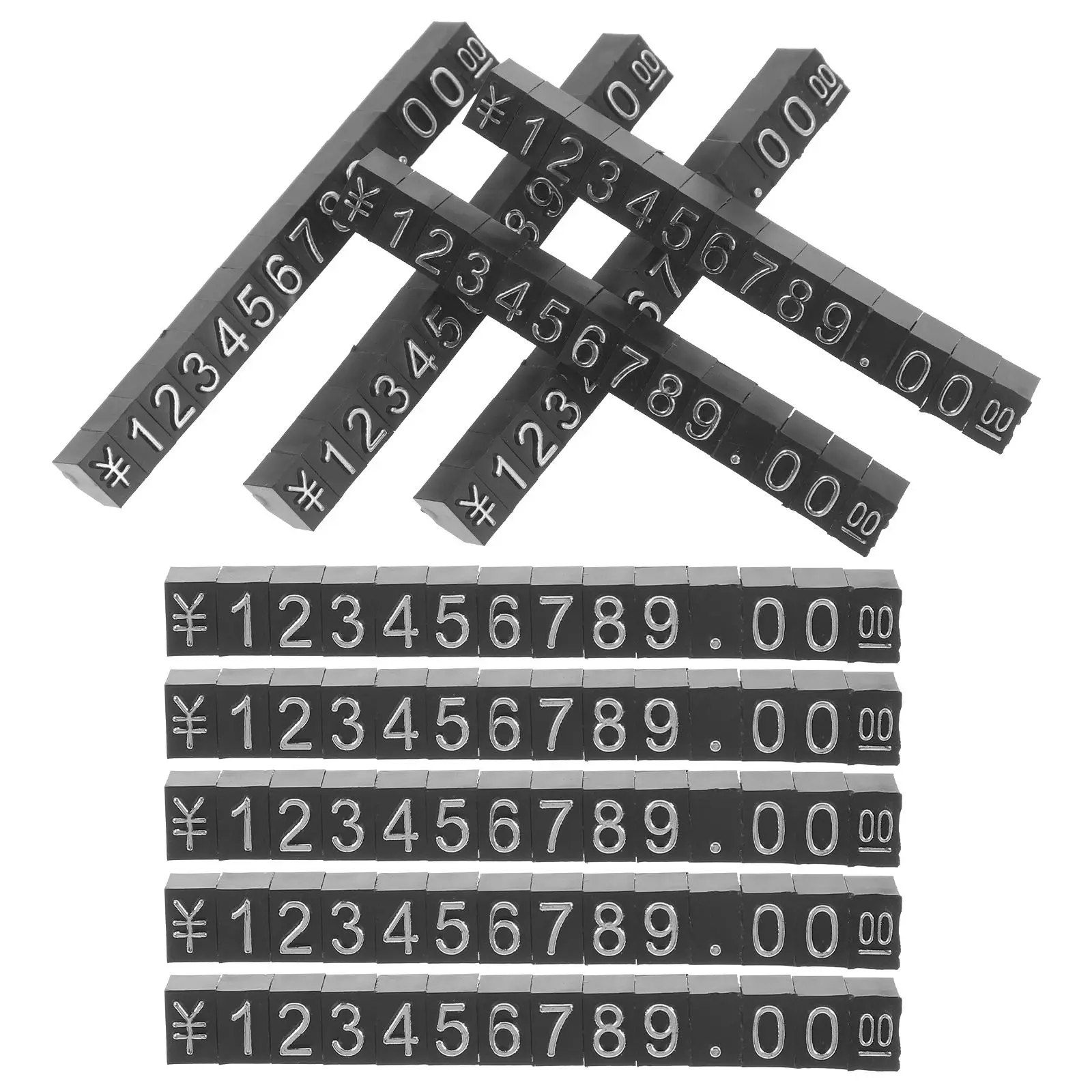 10PCS Metal 0.6x5.7CM Black Display Signs Price Block Silver Numbers Display Signs Store Jewelry Sale Price Blocks
10PCS Metal 0.6x5.7CM Black Display Signs Price Block Silver Numbers Display Signs Store Jewelry Sale Price Blocks