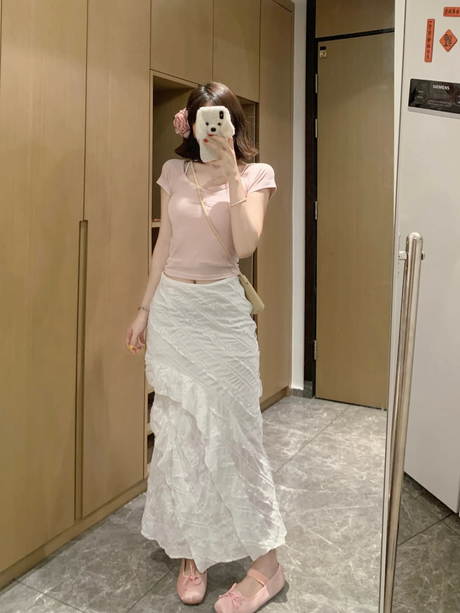 High Waist Asymmetrical White Skirt for plus Size Women Summer New Sle Side Slit Fi Tail Skirt Korean Sle Slim Fit
High Waist Asymmetrical White Skirt for plus Size Women Summer New Sle Side Slit Fi Tail Skirt Korean Sle Slim Fit