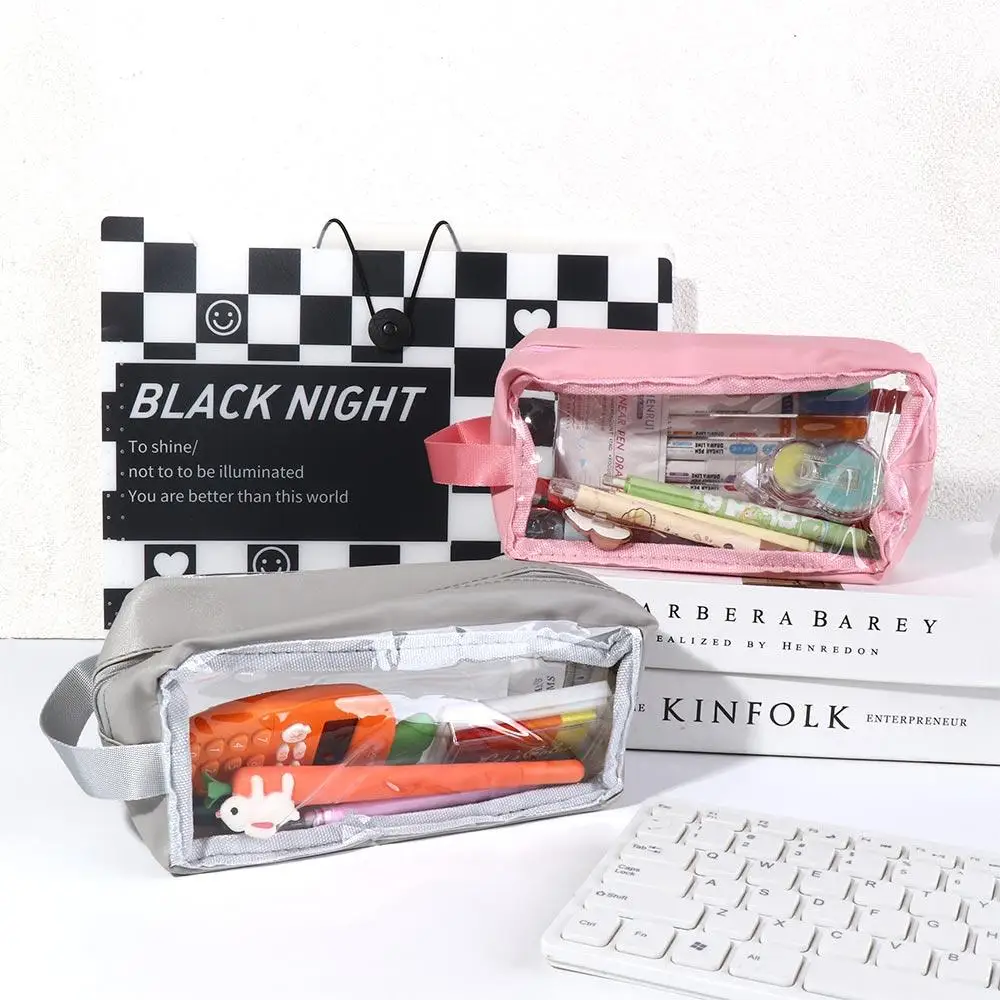 School Supplies Waterproof Large Capacity Transparent Students Pencil Storage Bag Pencil Bag Stationery Holder Bag Pen Case
School Supplies Waterproof Large Capacity Transparent Students Pencil Storage Bag Pencil Bag Stationery Holder Bag Pen Case