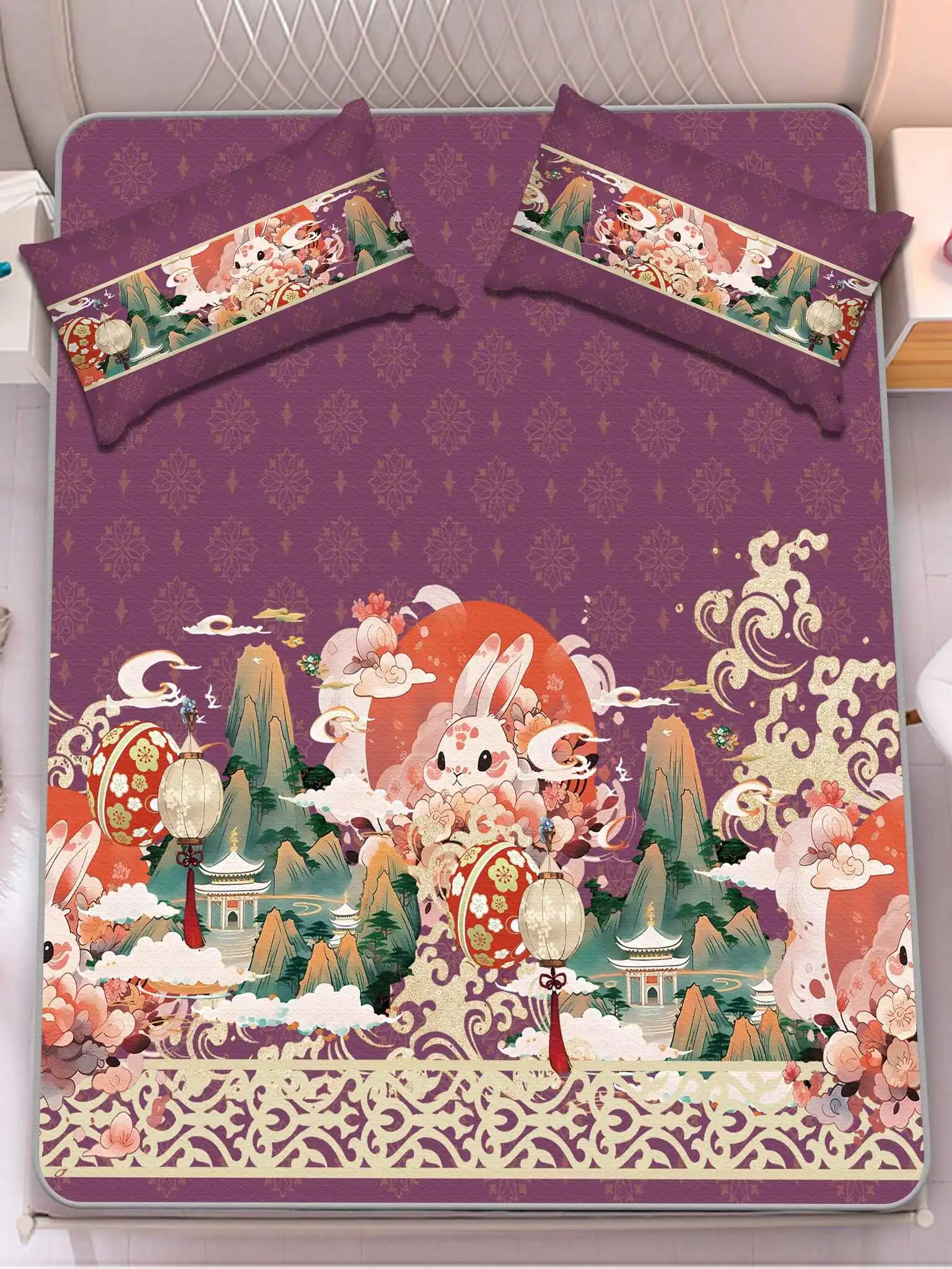 New Summer Ice Silk Mat Artistic Foldable Tee-Piece Set hine Waable for Dormi Single Bed 90x90cm Size
New Summer Ice Silk Mat Artistic Foldable Tee-Piece Set hine Waable for Dormi Single Bed 90x90cm Size