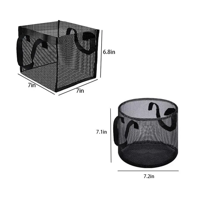 4 Pcs Black Mesh Pond Planting Baskets Square And Round PVC Water Lily Bags With Sturdy Handles For Aquarium Garden Decoration
4 Pcs Black Mesh Pond Planting Baskets Square And Round PVC Water Lily Bags With Sturdy Handles For Aquarium Garden Decoration