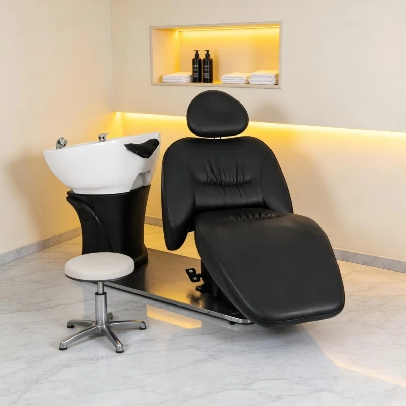 Luxurious High-End Shampoo Bed Hair Salons Barbershops, With Lift Ceramic Basin And Stainless Steel Fl
Luxurious High-End Shampoo Bed Hair Salons Barbershops, With Lift Ceramic Basin And Stainless Steel Fl