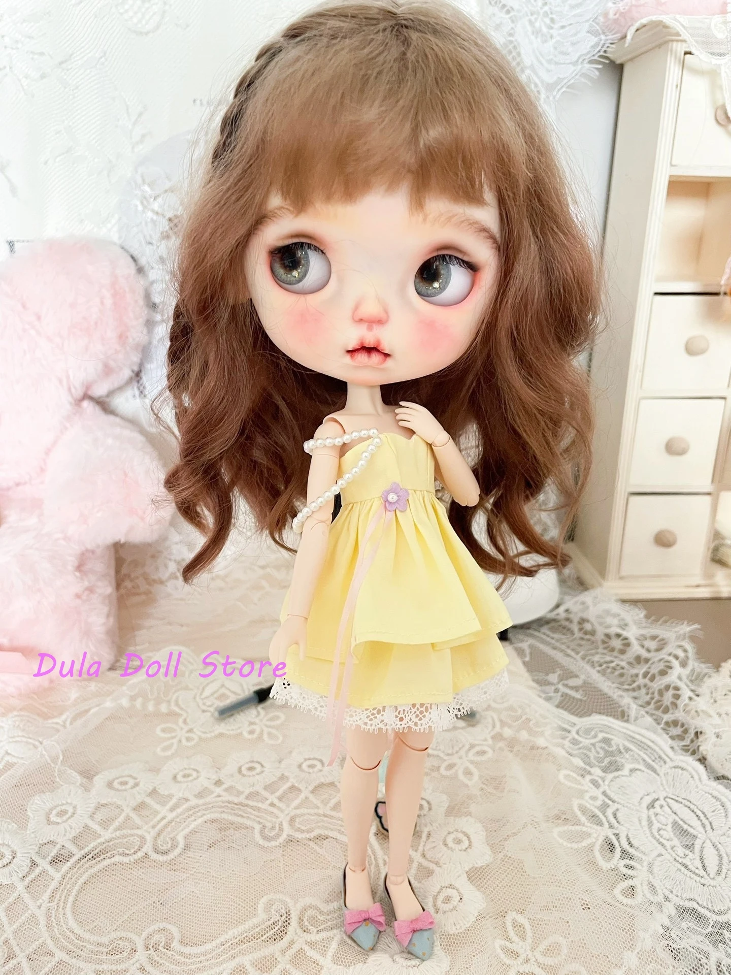 Dula Doll Clothes Dress Beaded camisole yellow top and skirt set Blythe Landoudou Landazz ob24 ob22 Azone Licca ICY Bjd Doll
Dula Doll Clothes Dress Beaded camisole yellow top and skirt set Blythe Landoudou Landazz ob24 ob22 Azone Licca ICY Bjd Doll