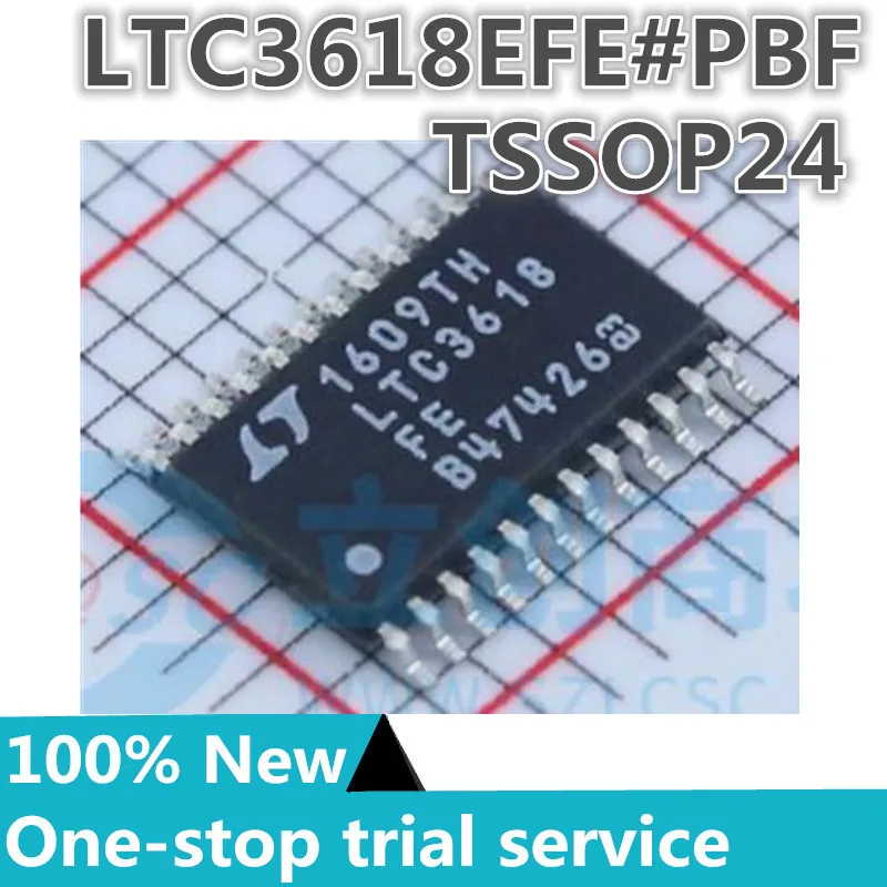 1-10pcs %New original LTC3618EFE#PBF TSSOP24 Switching Regulator Dual 4MHz, 3A Synchronous Step-Down
1-10pcs %New original LTC3618EFE#PBF TSSOP24 Switching Regulator Dual 4MHz, 3A Synchronous Step-Down