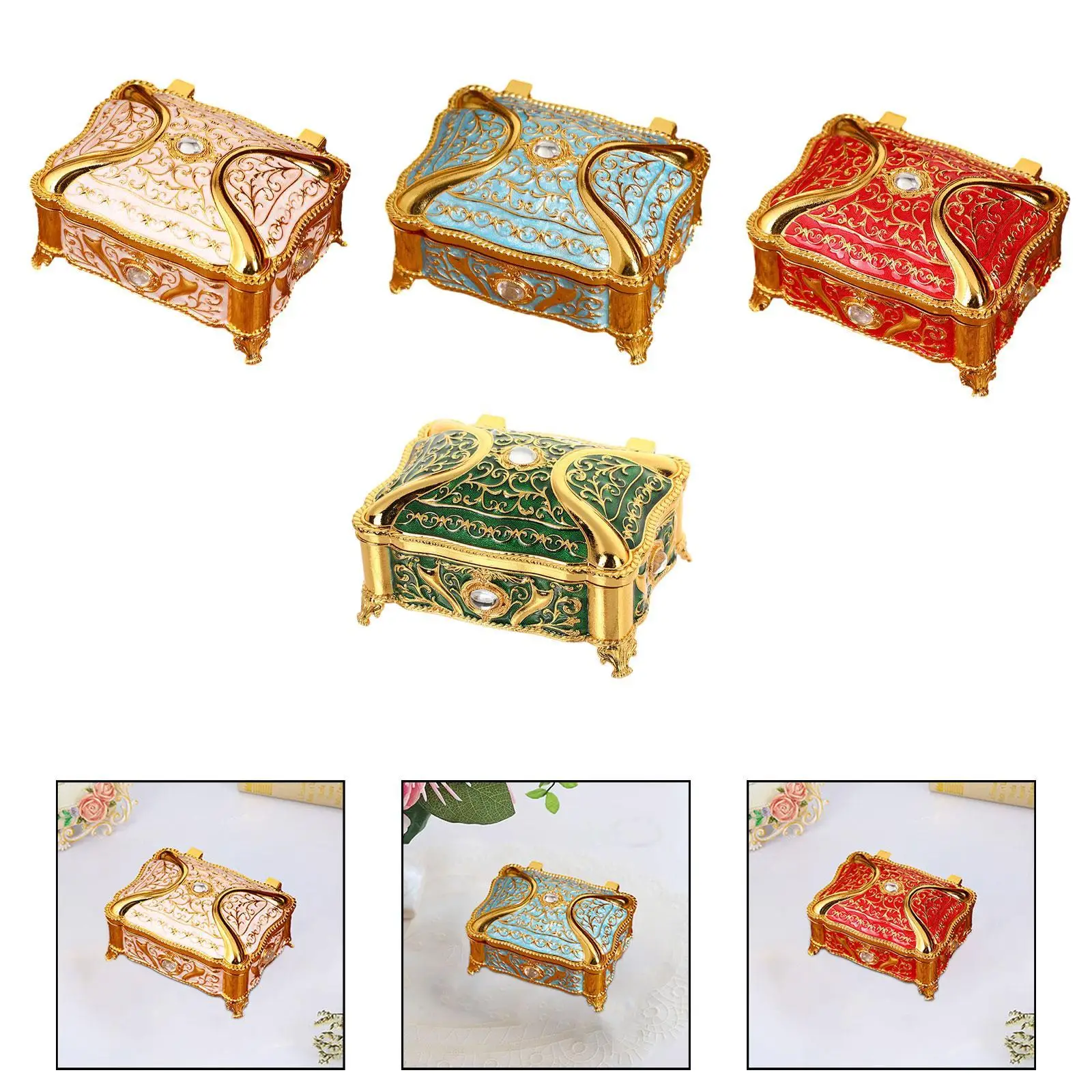 Metal Jewelry Box Dresser Vintage Style Jewelry Organizer Trinket Organizer for Necklaces Bracelets Earrings Stud Birthday Gift
Metal Jewelry Box Dresser Vintage Style Jewelry Organizer Trinket Organizer for Necklaces Bracelets Earrings Stud Birthday Gift