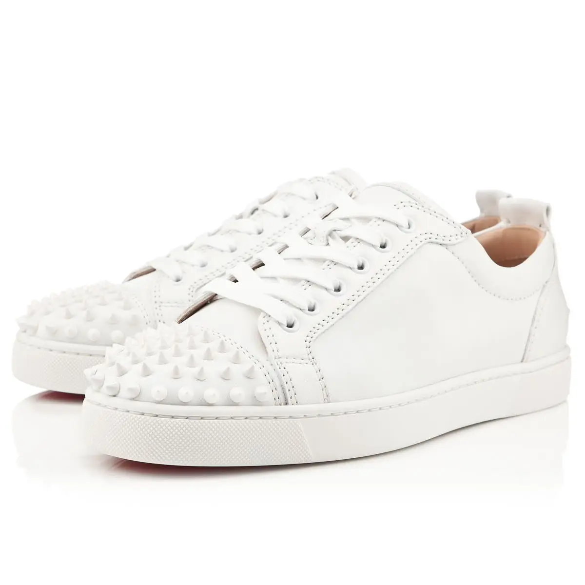 2026 New Fashion Luxury Red Sole White Sneakers Unisex Flat Lace-Up Casual Board Shoes Pebbled Leather Studded
2026 New Fashion Luxury Red Sole White Sneakers Unisex Flat Lace-Up Casual Board Shoes Pebbled Leather Studded