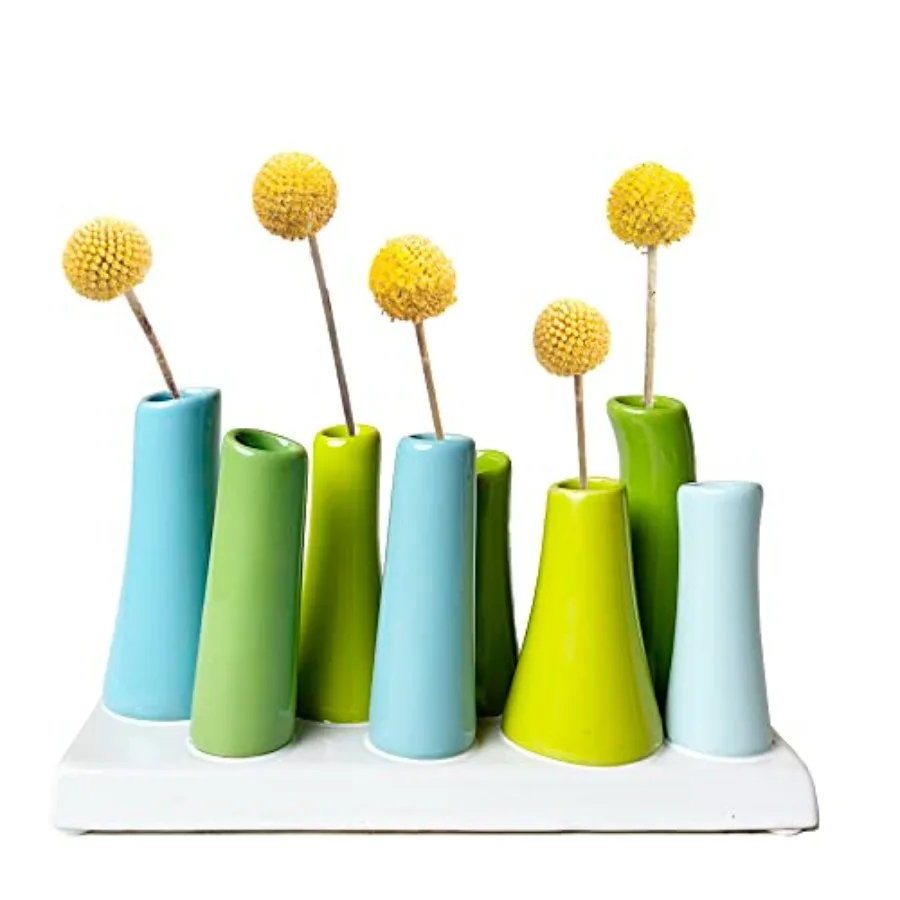 Pooley 2, Ceramic Flower Vase, 8-Tube Shape
Pooley 2, Ceramic Flower Vase, 8-Tube Shape