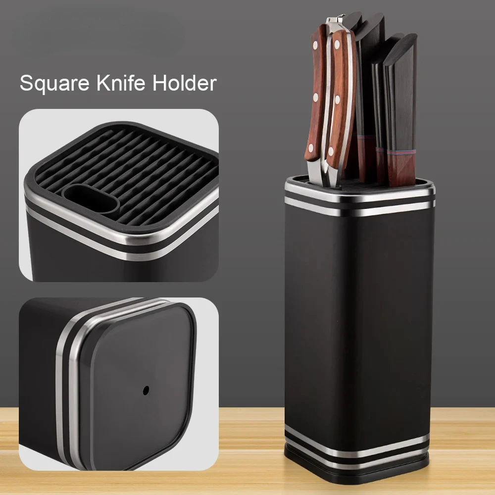 New Stainless Steel Square Knife Hodler Can Put Kitchen Chef Knives Scissors Kitchen Multifunctional Utility Storage Tool
New Stainless Steel Square Knife Hodler Can Put Kitchen Chef Knives Scissors Kitchen Multifunctional Utility Storage Tool