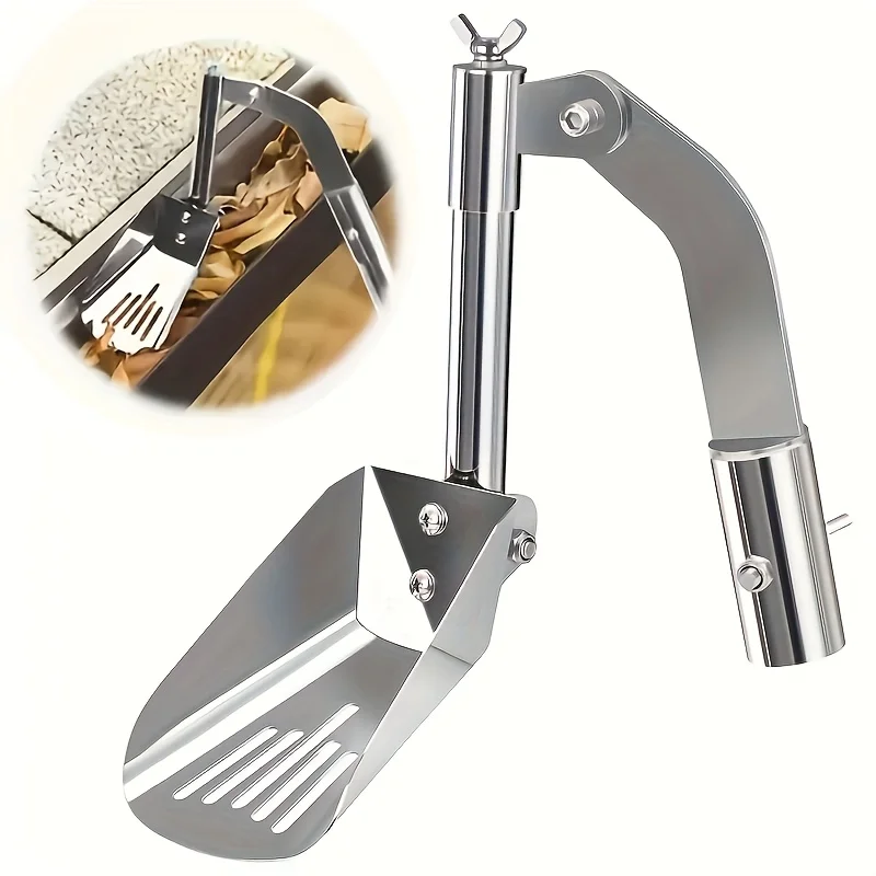 Stainless steel drainage ditch cleaning shovel Heavy-duty anti-rust rainwater trough scraper Handle Durable dirt remover
Stainless steel drainage ditch cleaning shovel Heavy-duty anti-rust rainwater trough scraper Handle Durable dirt remover