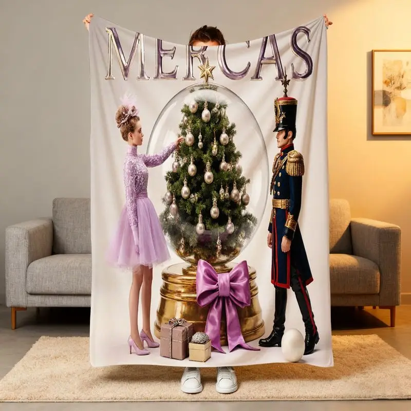 Top Pick MERCAS Christmas Snow Globe Blanket - Golden Purple Print All-Season Holiday Home Decor Throw
Top Pick MERCAS Christmas Snow Globe Blanket - Golden Purple Print All-Season Holiday Home Decor Throw