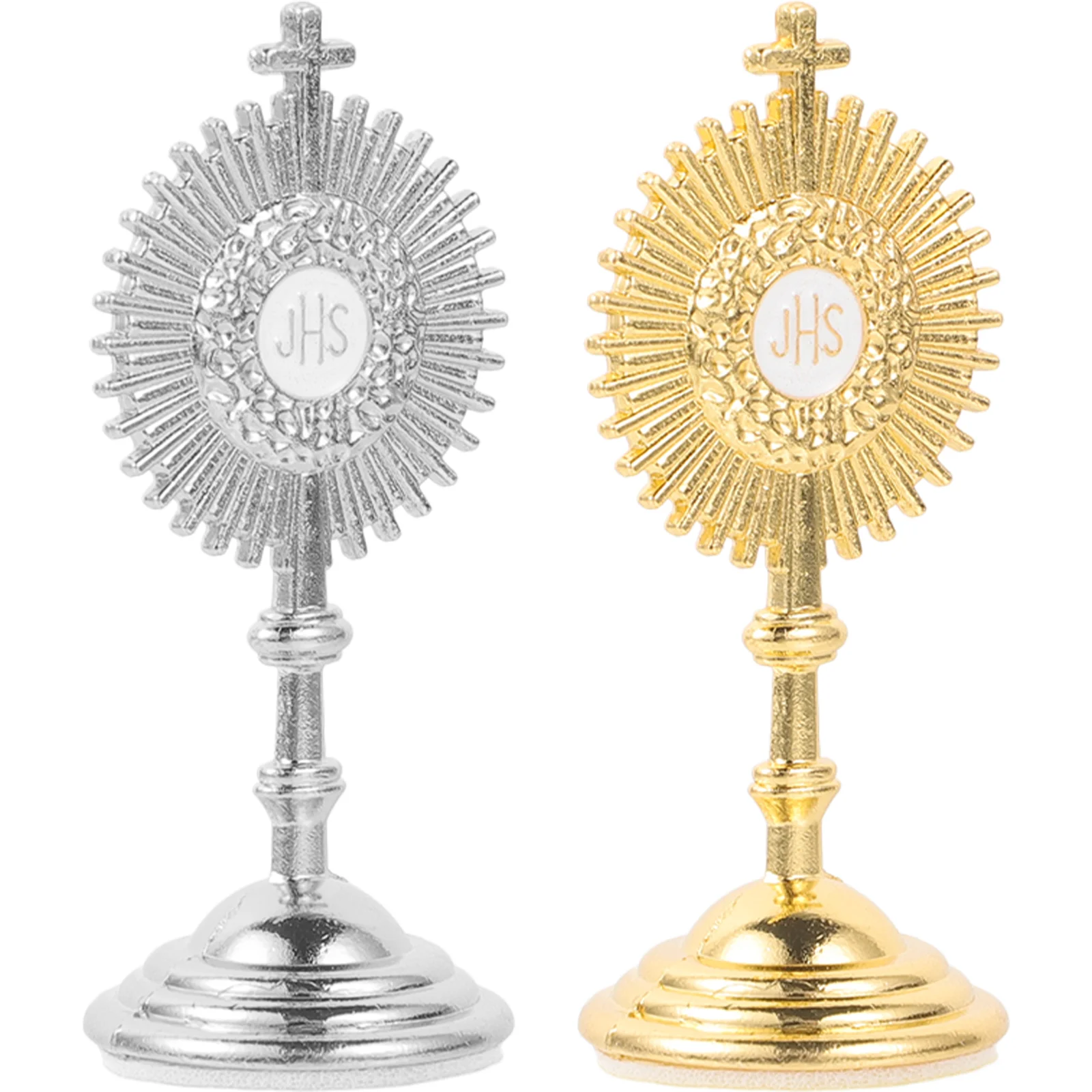 2 Pcs Cross Decor for Room Ornament Office Desk Metal Statue Table Small Craft Work Decorations
2 Pcs Cross Decor for Room Ornament Office Desk Metal Statue Table Small Craft Work Decorations