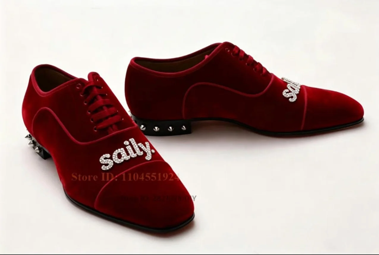 Mens Dress Shoes Wine Red Velour Leather Lace Up Retro Gentleman Spikes Heeled Cap Toe Formal Shoes Men High Quality Gifts
Mens Dress Shoes Wine Red Velour Leather Lace Up Retro Gentleman Spikes Heeled Cap Toe Formal Shoes Men High Quality Gifts
