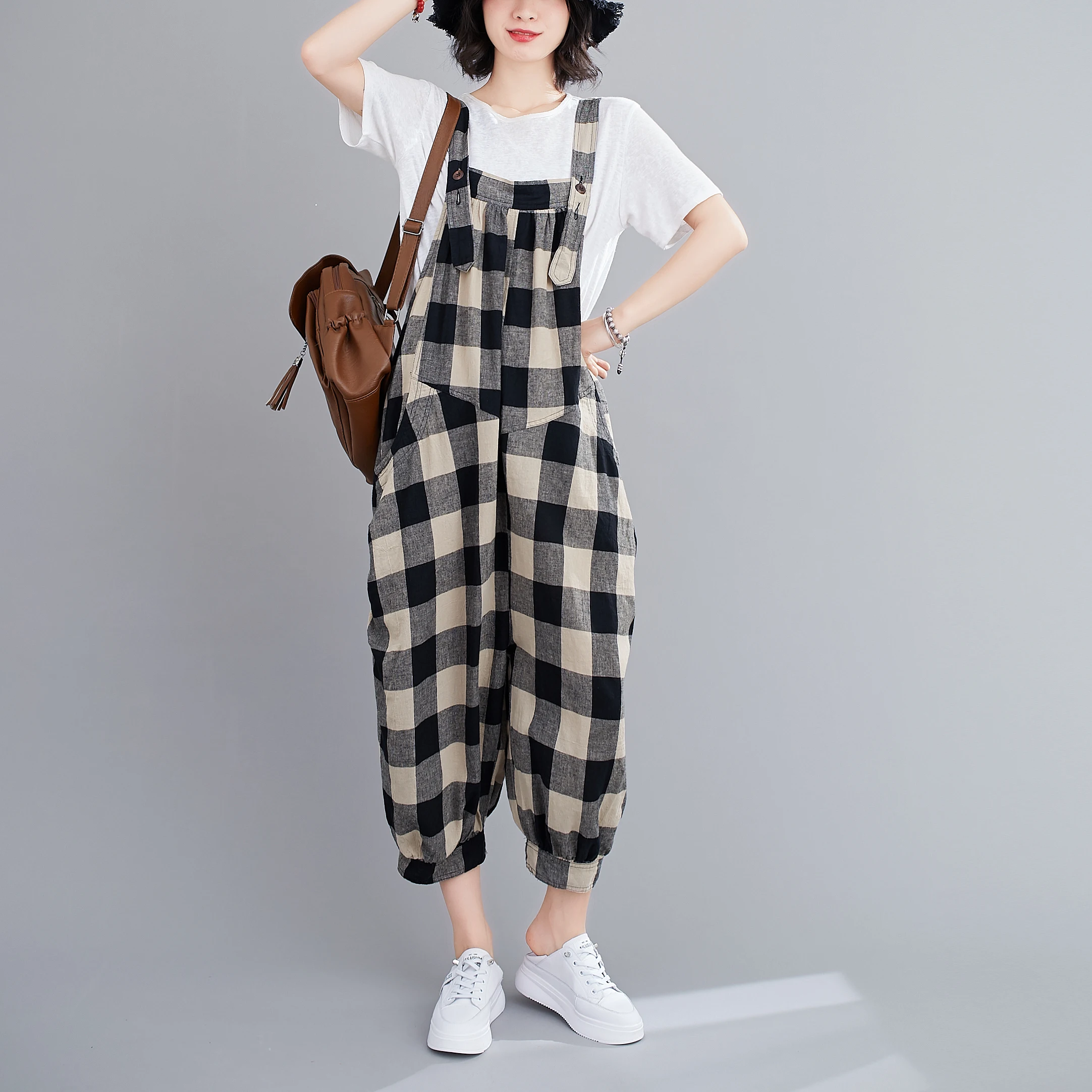 plus Size Women's Cotton Linen Overalls Summer 2025 Loose Slimming Plaid Strapl Seven-Piece Pants Commute Sle Artistic
plus Size Women's Cotton Linen Overalls Summer 2025 Loose Slimming Plaid Strapl Seven-Piece Pants Commute Sle Artistic