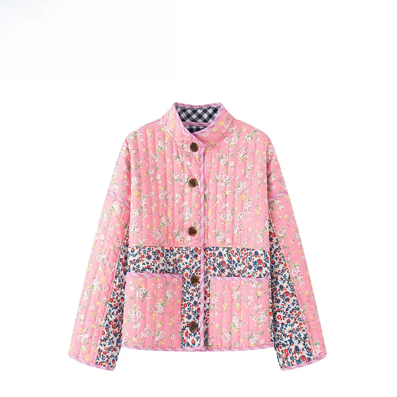 Двусторонняя модная женская хлопковая куртка с цветочным принтом и клеткой, универсальная, осень 2025, с длинными рукавами, стандартный крой, верхняя одежда из хлопка
Двусторонняя модная женская хлопковая куртка с цветочным принтом и клеткой, универсальная, осень 2025, с длинными рукавами, стандартный крой, верхняя одежда из хлопка
