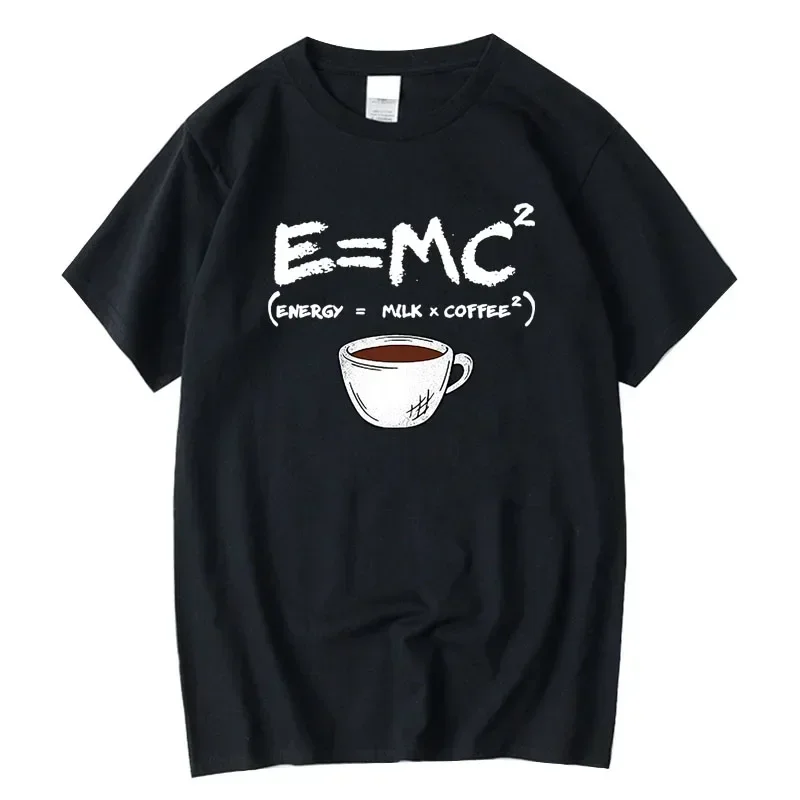 Men's T-shirt 100% Cotton Casual Funny Energy=Milk+Coffee Print Loose O-neck Cool Top For Men Short Sleeve Summer Male Tees
Men's T-shirt 100% Cotton Casual Funny Energy=Milk+Coffee Print Loose O-neck Cool Top For Men Short Sleeve Summer Male Tees