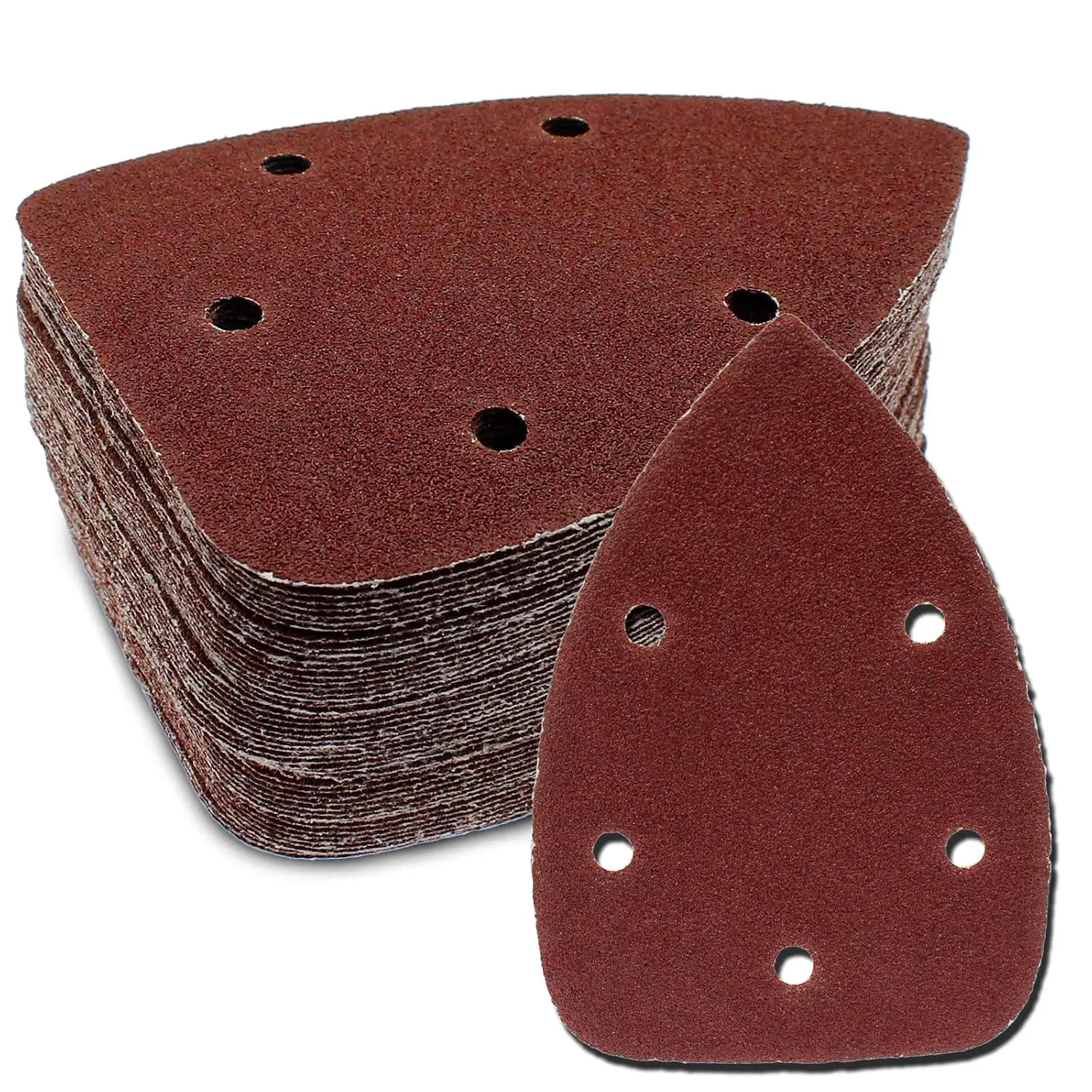 50 Pcs 80 Grit Mouse Detail Sander Sandpaper, 5 Hole Hook and Loop Sanding Sheets for 140mm Sanding Machine
50 Pcs 80 Grit Mouse Detail Sander Sandpaper, 5 Hole Hook and Loop Sanding Sheets for 140mm Sanding Machine