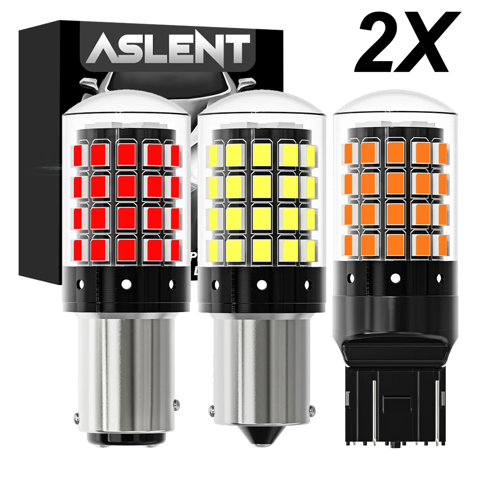 2pcs 1156 P21W BA15S PY21W BAU15S 1157 BAY15D P21/5W 7440 W21W 7443 2835 54SMD LED Bulb 12V Turn Signal Light Brake Reverse Lamp
2pcs 1156 P21W BA15S PY21W BAU15S 1157 BAY15D P21/5W 7440 W21W 7443 2835 54SMD LED Bulb 12V Turn Signal Light Brake Reverse Lamp