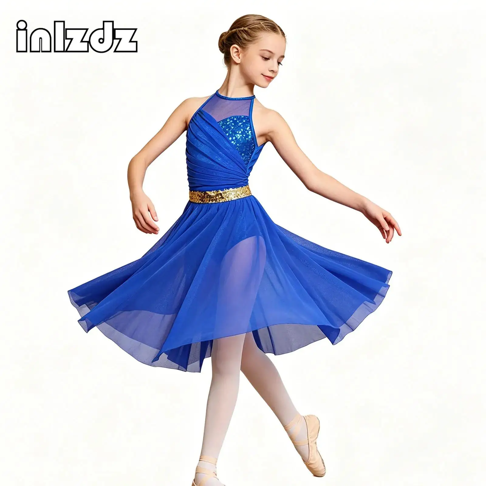 Kids Girls Acrobatics Gymnastics Figure Skating Ballet Lyrical Modern Dance Costume Dress Metallic Shiny Mesh Ruched Dress
Kids Girls Acrobatics Gymnastics Figure Skating Ballet Lyrical Modern Dance Costume Dress Metallic Shiny Mesh Ruched Dress