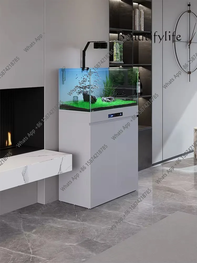 X40 Goldfish Tank Living Room Small Glass Tank Ecological Bottom Filter Ultra-white Smart Aquarium
X40 Goldfish Tank Living Room Small Glass Tank Ecological Bottom Filter Ultra-white Smart Aquarium