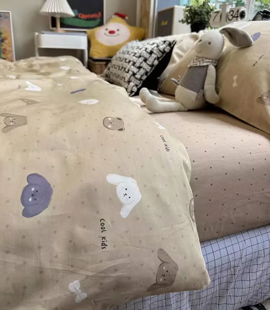 Cute cartoon bear dog bedding set single double kid,twin full queen king cotton home textile bed sheet pillowcase duvet cover
Cute cartoon bear dog bedding set single double kid,twin full queen king cotton home textile bed sheet pillowcase duvet cover