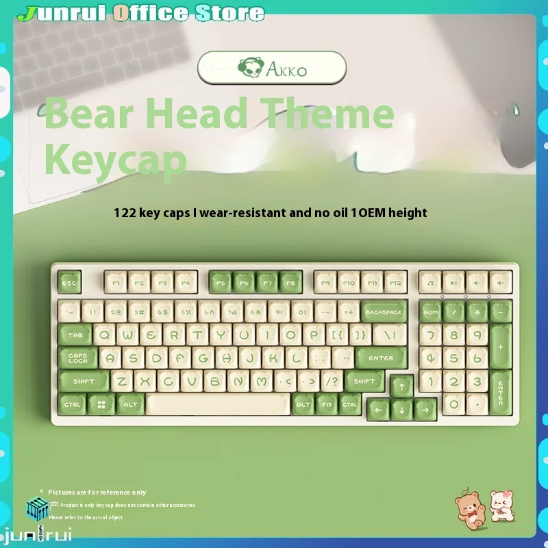 Akko Bear Head Keycap Pbt Two Color Injection Molding Mechanical Keyboard Universal Personalized Oem Height Full Set 122 Keys
Akko Bear Head Keycap Pbt Two Color Injection Molding Mechanical Keyboard Universal Personalized Oem Height Full Set 122 Keys