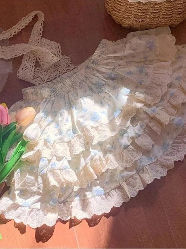 Jmprs Sweet Floral Cute Skirts Women High Waist Sexy Mini Cake Skirt Japan Preppy Style Female Kawaii Lace Patchwork Skirt New
Jmprs Sweet Floral Cute Skirts Women High Waist Sexy Mini Cake Skirt Japan Preppy Style Female Kawaii Lace Patchwork Skirt New
