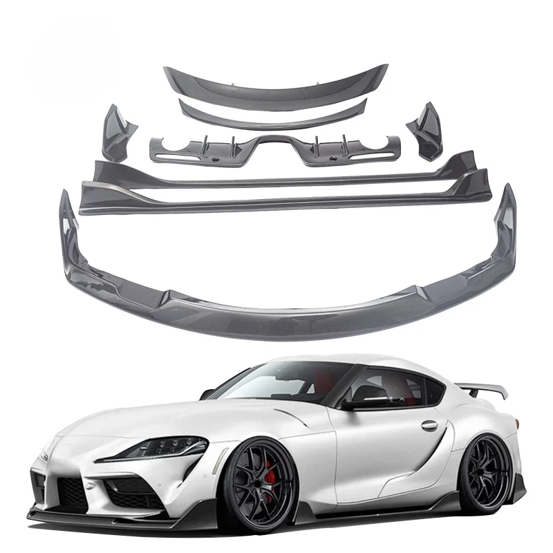 A90 углеродное волокно комплект кузова для Toyota Supra A90 автомобильный бампер передняя губа диффузор боковые юбки задний спойлер 2019 +
A90 углеродное волокно комплект кузова для Toyota Supra A90 автомобильный бампер передняя губа диффузор боковые юбки задний спойлер 2019 +