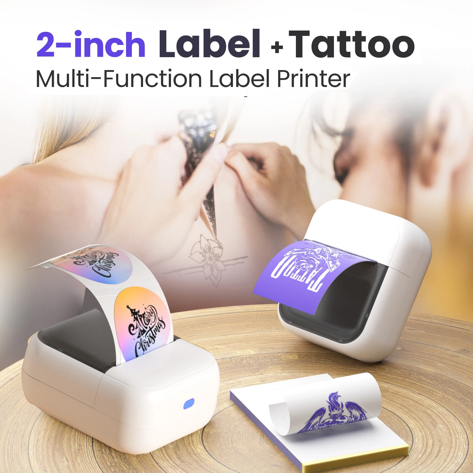 C50 Mini 2Inch/15-57mm Tattoo+Label Printer Stencil Transfer Copier Inkless Bluetooth Self-adhesive Machine
C50 Mini 2Inch/15-57mm Tattoo+Label Printer Stencil Transfer Copier Inkless Bluetooth Self-adhesive Machine