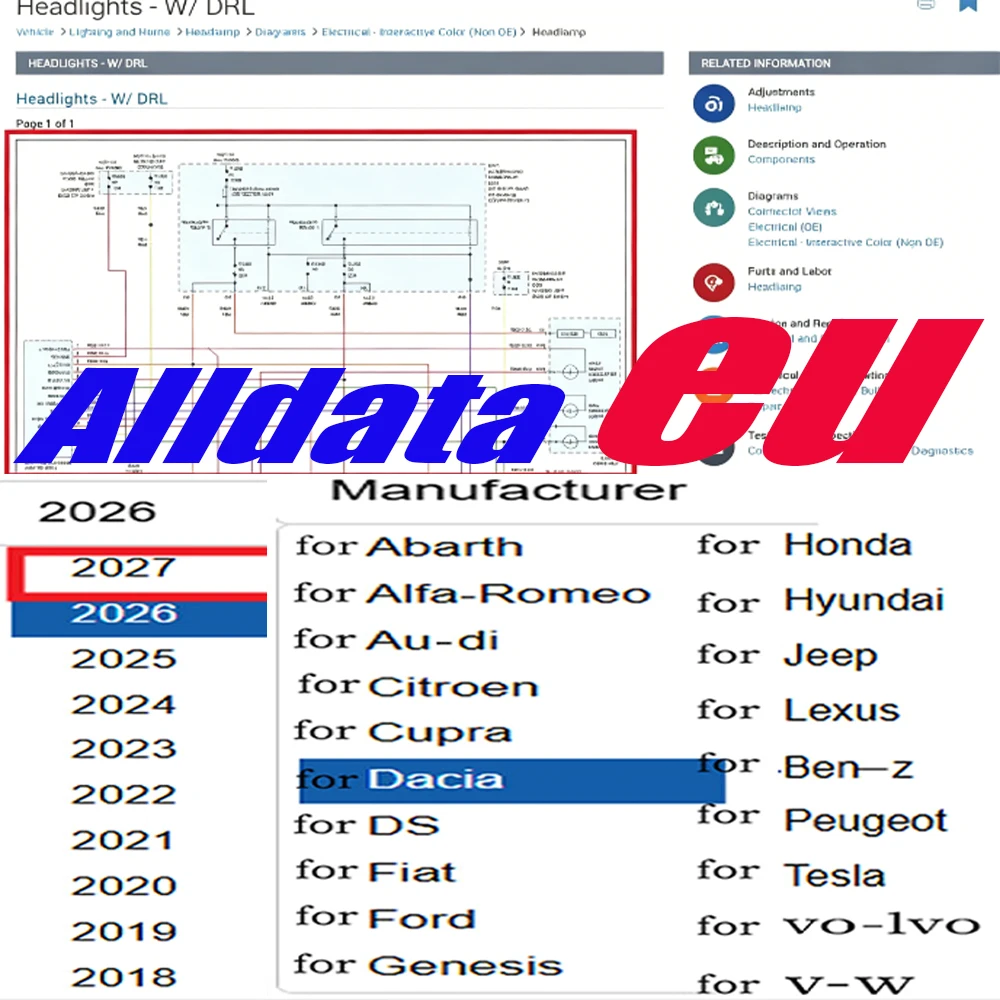 ALLDATA EU 2027 Online Account Working All Data Workshop Repair Essential Tool Interactive Color-Coded Circuit Diagram OEM OBD
ALLDATA EU 2027 Online Account Working All Data Workshop Repair Essential Tool Interactive Color-Coded Circuit Diagram OEM OBD