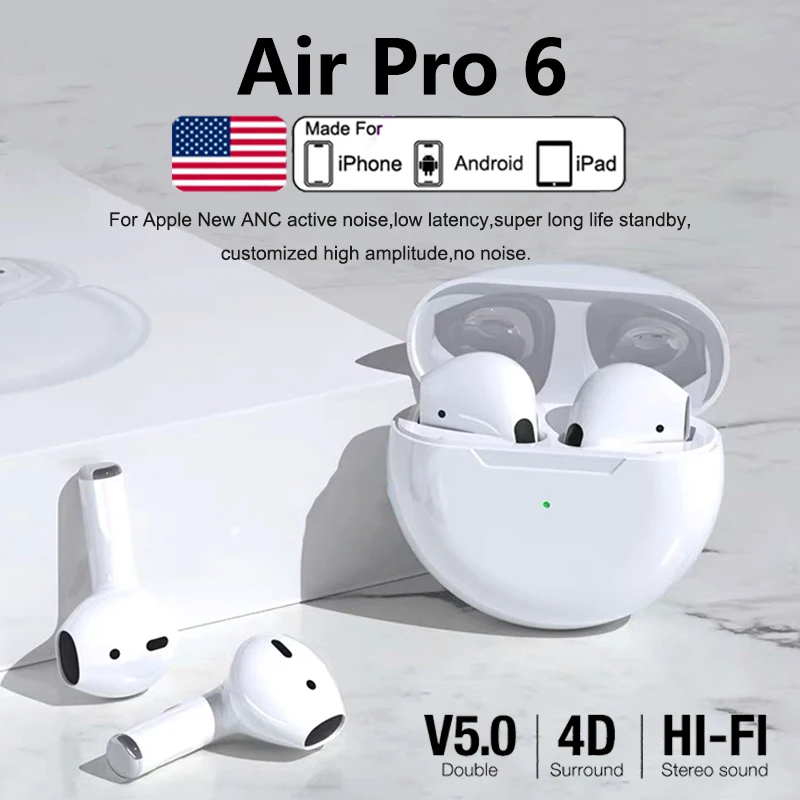Original Air Pro TWS Max Wireless Bluetooth Earphones In Ear Earbuds Sports Noise Cancelling Headset For Apple iPhone Headphones
Original Air Pro TWS Max Wireless Bluetooth Earphones In Ear Earbuds Sports Noise Cancelling Headset For Apple iPhone Headphones