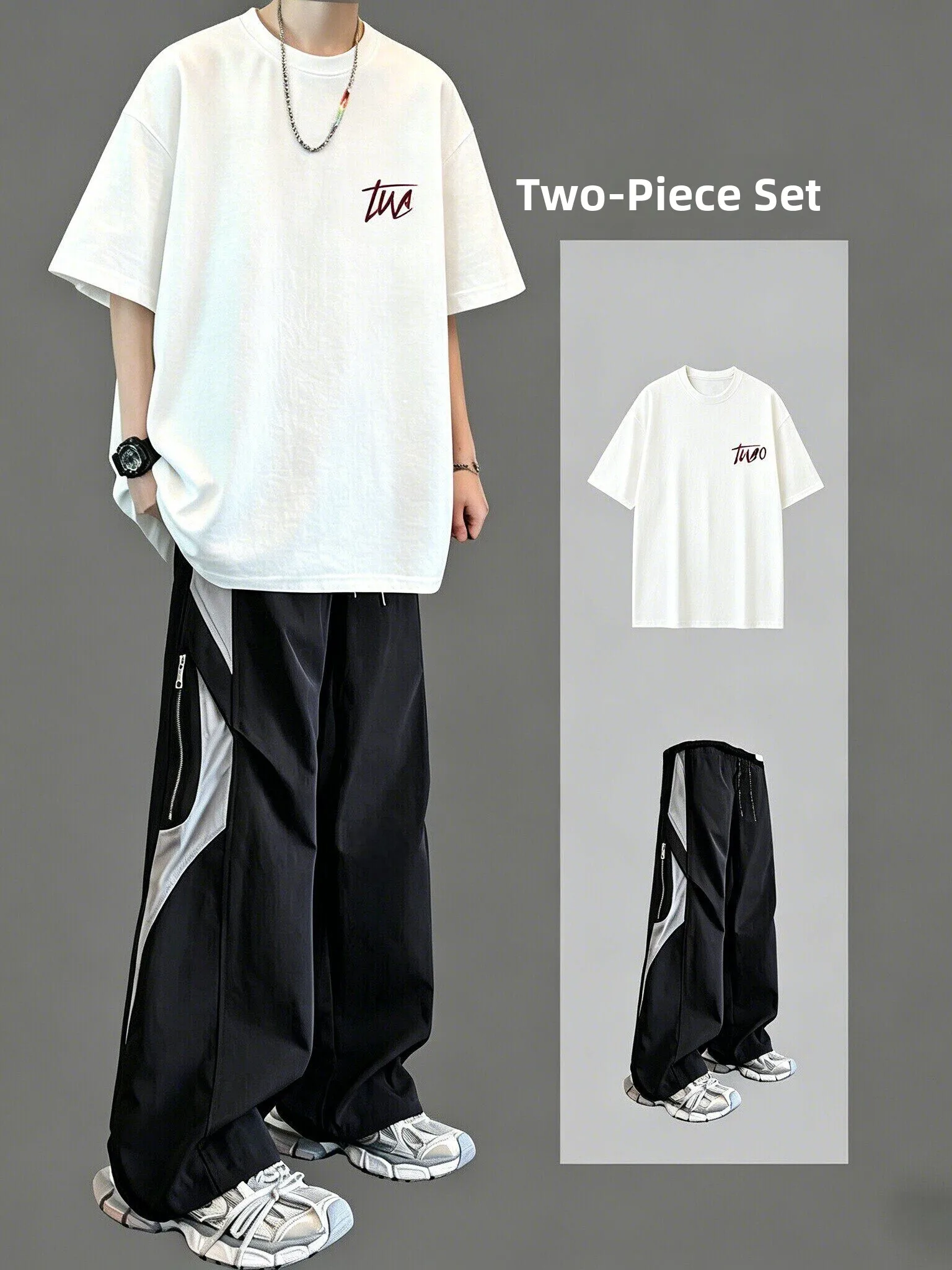 Pure Cotton Short Sleeve T-Shirt Set for Boys Summer Casual Sports Wear Trendy Teenage Male Fashionable Student Clothing
Pure Cotton Short Sleeve T-Shirt Set for Boys Summer Casual Sports Wear Trendy Teenage Male Fashionable Student Clothing