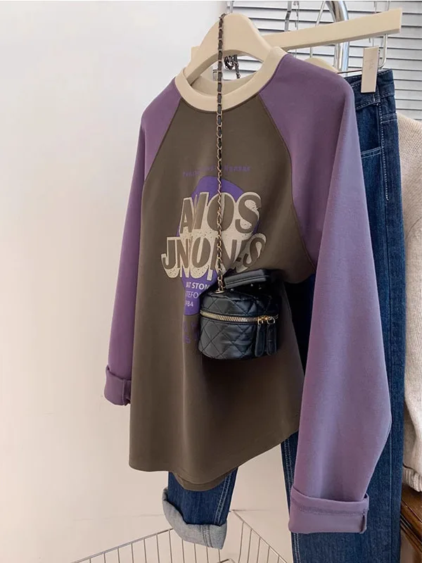 plus Size 300 Pou Korean Retro Printed Long Sve T-irt ex Autumn New Casual round Ne Top oulder Insert Design
plus Size 300 Pou Korean Retro Printed Long Sve T-irt ex Autumn New Casual round Ne Top oulder Insert Design