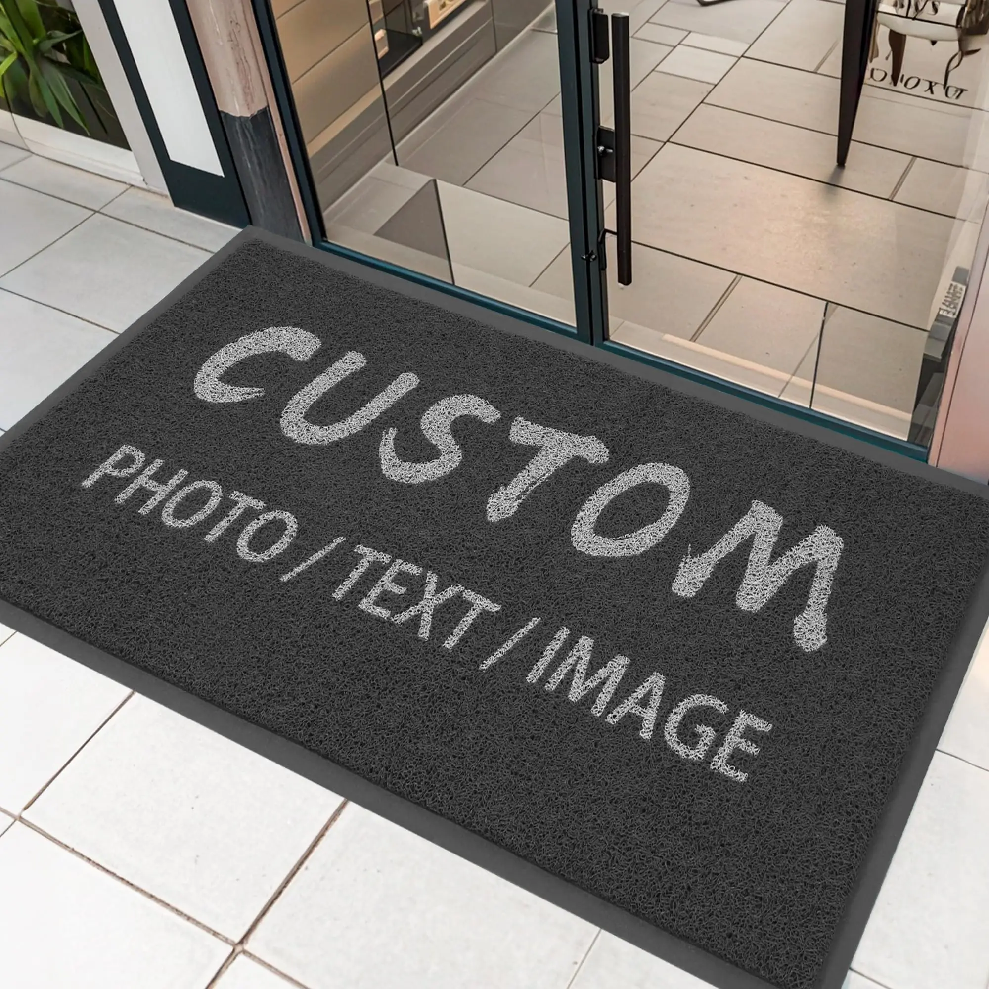 Custom Doormat Personalized Logo Floor Mat Commercial Entryway Welcome Rug Non Slip Durable Carpet Indoor Outdoor Business Mat
Custom Doormat Personalized Logo Floor Mat Commercial Entryway Welcome Rug Non Slip Durable Carpet Indoor Outdoor Business Mat