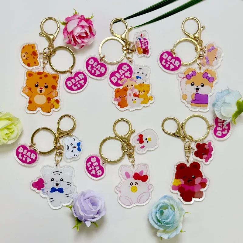 ILLITS Double Sided Printed Clear Acrylic Keychain Cute Cartoon Character Bag Hanging Transparent Decorative Ornament
ILLITS Double Sided Printed Clear Acrylic Keychain Cute Cartoon Character Bag Hanging Transparent Decorative Ornament