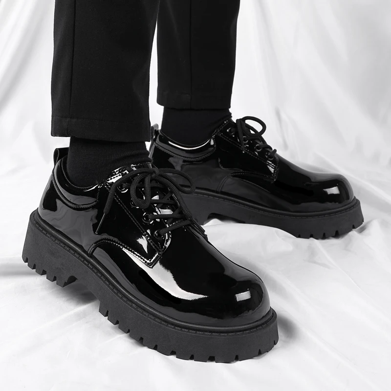 Leather Shoes for Man Men's Business Dress Shoes Thick Sole Height Increasing Men's Fashion Shiny Casual Shoes Zapatillas Hombre
Leather Shoes for Man Men's Business Dress Shoes Thick Sole Height Increasing Men's Fashion Shiny Casual Shoes Zapatillas Hombre