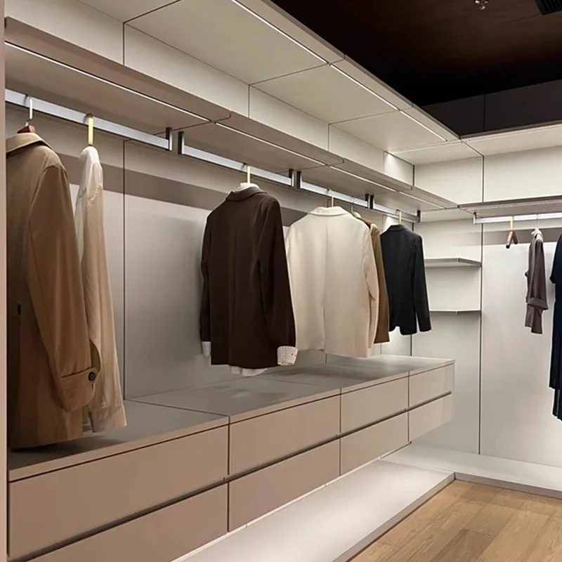 Wardrobe Aluminum alloy wall-mounted coat rack Bedroom clothing storage walk-in closet 
Wardrobe Aluminum alloy wall-mounted coat rack Bedroom clothing storage walk-in closet