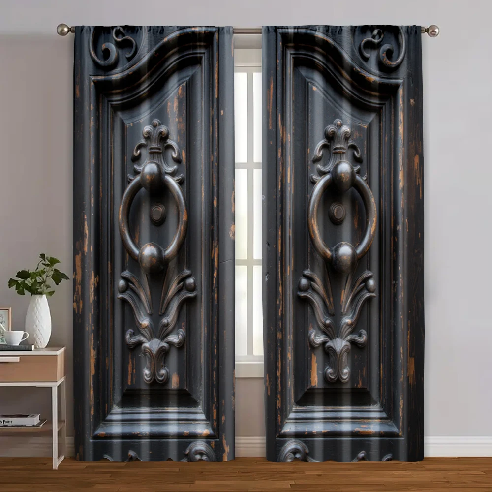 2pcs, Minimalist Curtains 2D print Vintage Door Decoration Polyester Woven (without rod) All Seasons Use for Bedroom and Various
2pcs, Minimalist Curtains 2D print Vintage Door Decoration Polyester Woven (without rod) All Seasons Use for Bedroom and Various