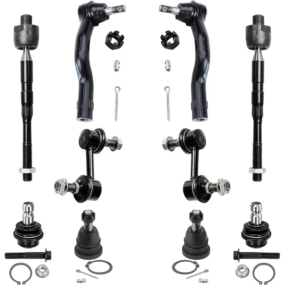 Front Suspension Kit for 2004-2015 Titan, 2005-2019 Armada, 2004-2013 QX56, Includes 4 Ball Joints, 2 Sway Bars, 4 Tie Rods
Front Suspension Kit for 2004-2015 Titan, 2005-2019 Armada, 2004-2013 QX56, Includes 4 Ball Joints, 2 Sway Bars, 4 Tie Rods