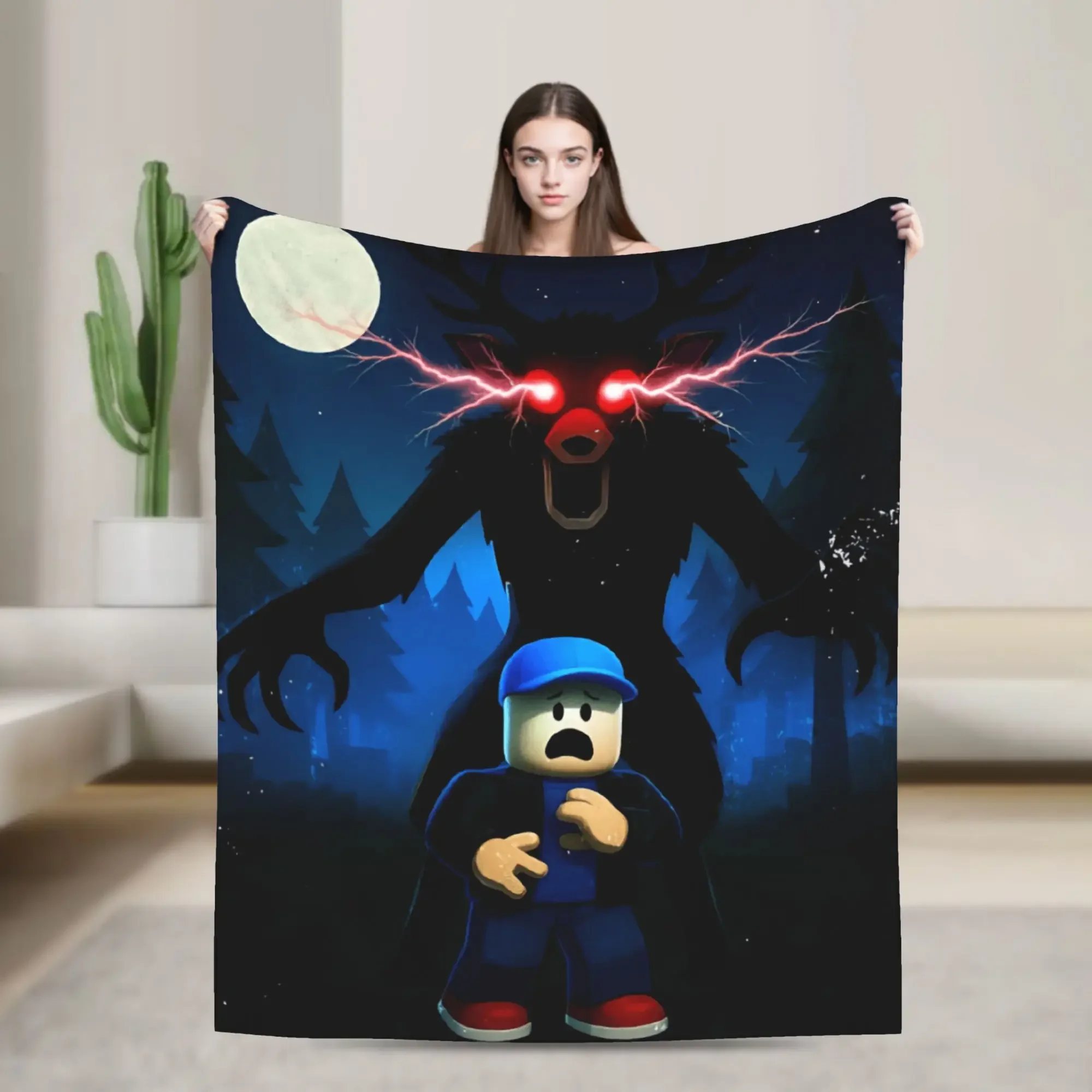 Scary Deer Plush Blanket for Kids Flannel Throw Blanket Warm Design Quality Bedspread Gift for Couch Chair
Scary Deer Plush Blanket for Kids Flannel Throw Blanket Warm Design Quality Bedspread Gift for Couch Chair