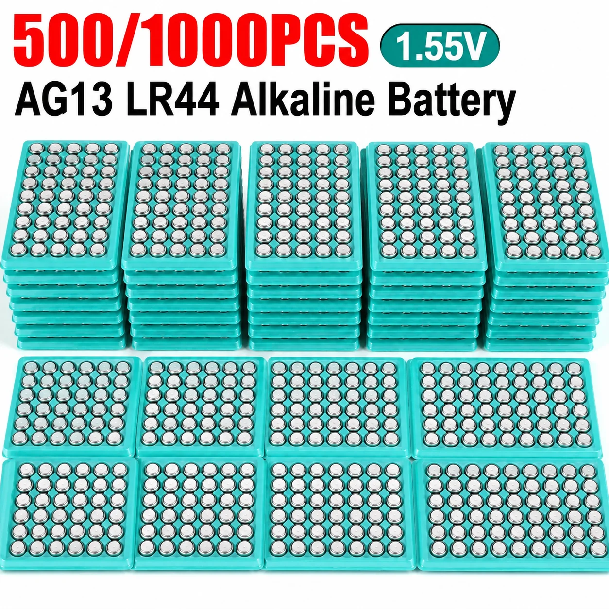 500/1000PCS AG13 LR44 LR1130 Button Battery Children's Watch Suitable for Toys Luminous Cup Cr2032 3v Lithium Battery Industrial
500/1000PCS AG13 LR44 LR1130 Button Battery Children's Watch Suitable for Toys Luminous Cup Cr2032 3v Lithium Battery Industrial