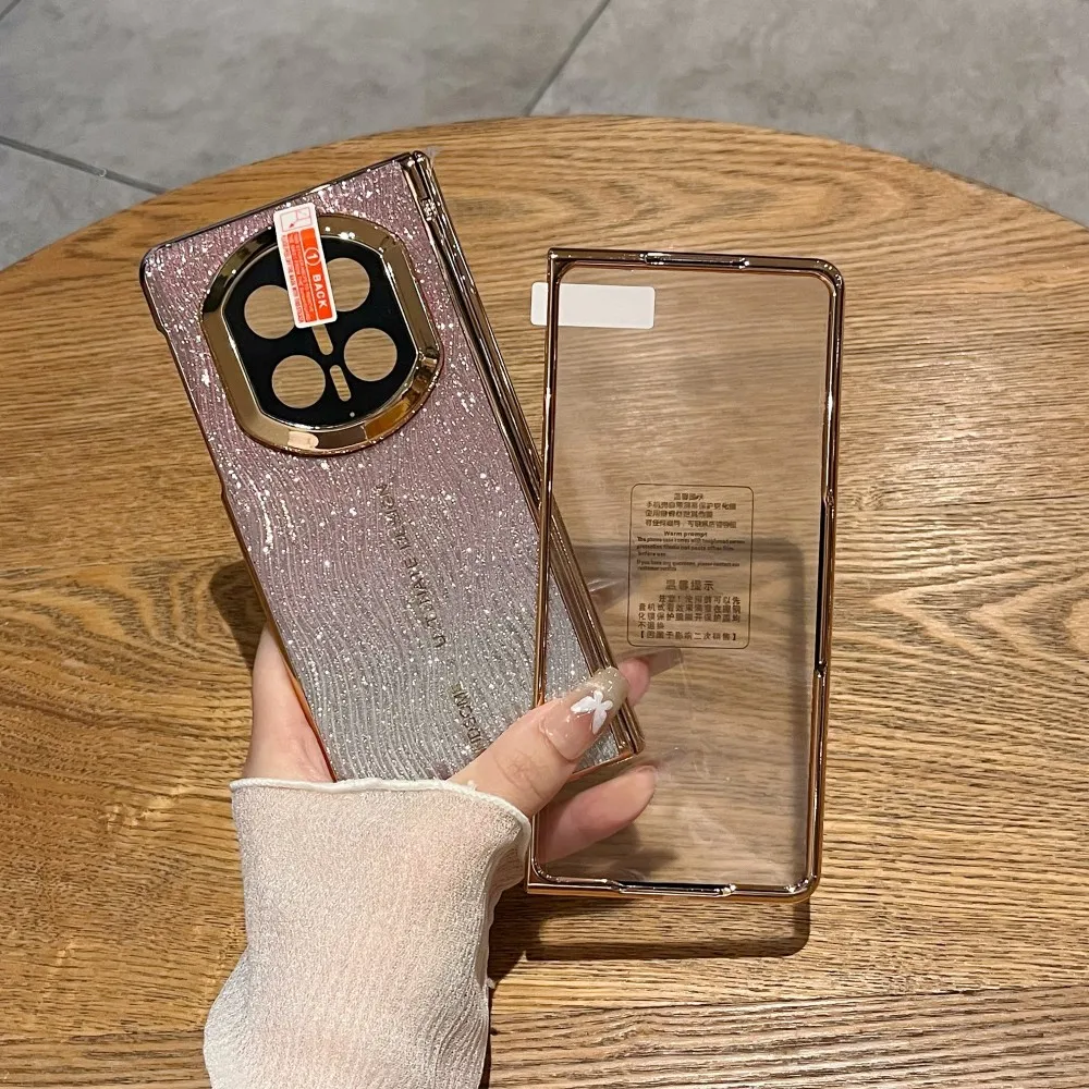 Glitter Phone Case For HuaWei Mate X7 Front Protection Film PC Hard Shell Hinge Plating Frame Solid Color Shockproof Back Cover
Glitter Phone Case For HuaWei Mate X7 Front Protection Film PC Hard Shell Hinge Plating Frame Solid Color Shockproof Back Cover