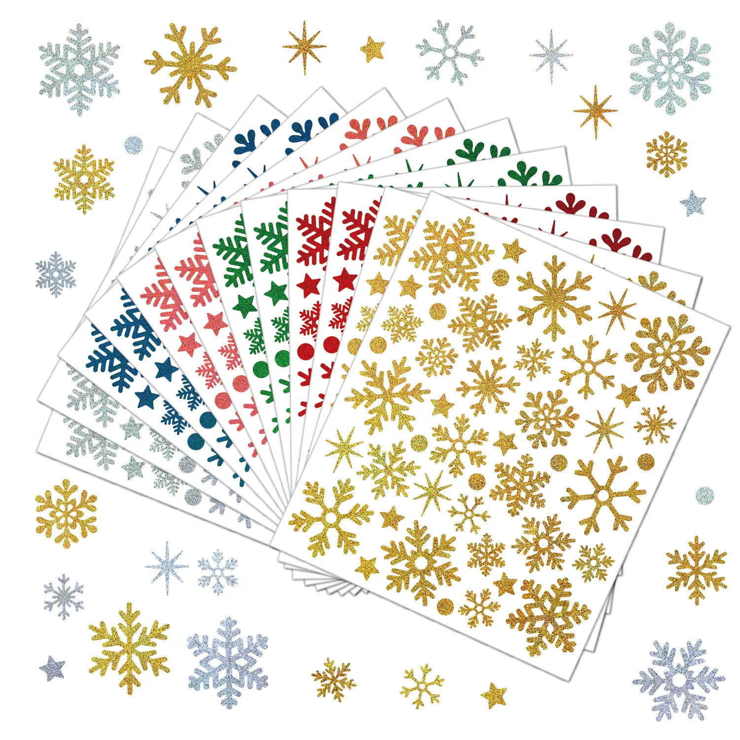 Christmas Snowflake Stickers Sands Flash Holiday Party Decorations Gifts Greeting Cards Handbags DIY Winter Snowflake Stickers
Christmas Snowflake Stickers Sands Flash Holiday Party Decorations Gifts Greeting Cards Handbags DIY Winter Snowflake Stickers