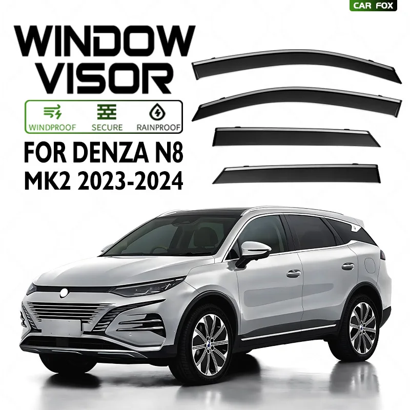 4Pcs For Denza N8 2023+ Car Window Visor Awning Shelters Windshield Side Window Rain Sun Shade Auto Accessories Car Styling
4Pcs For Denza N8 2023+ Car Window Visor Awning Shelters Windshield Side Window Rain Sun Shade Auto Accessories Car Styling