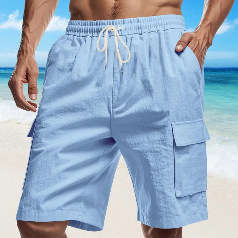 Men Linen Shorts Breathable Cargo Shorts with Elastic Belts for Men Regular Style Summer Shorts with Drawstrings Solid Color
Men Linen Shorts Breathable Cargo Shorts with Elastic Belts for Men Regular Style Summer Shorts with Drawstrings Solid Color