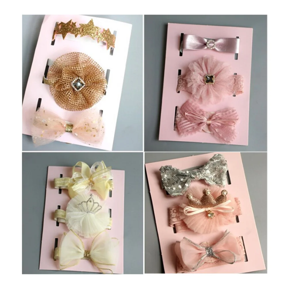3Pcs Infant Hair Bands Bowknot Crown Headdress Set for Soft Headbands for Newborns Toddlers Hair Bands
3Pcs Infant Hair Bands Bowknot Crown Headdress Set for Soft Headbands for Newborns Toddlers Hair Bands