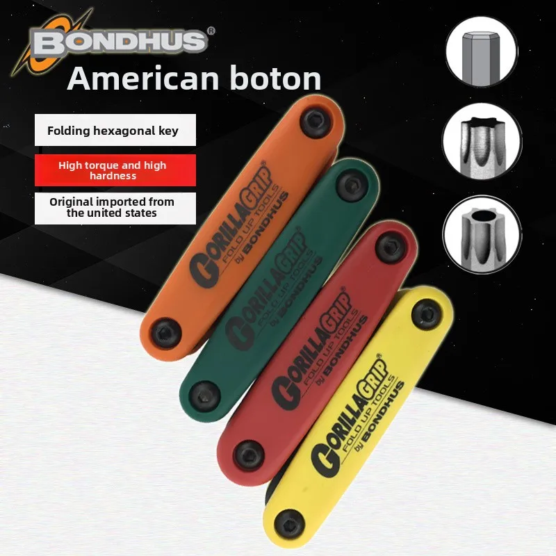 US BONDHUS Metric and Imperial Hex Wrenches Hollow Folding Anti - Theft Star Keys Ideal for Cable Tools
US BONDHUS Metric and Imperial Hex Wrenches Hollow Folding Anti - Theft Star Keys Ideal for Cable Tools