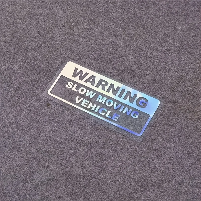 1pc WARNING Slow Moving Vehicle Vinyl Sticker, PVC Warning Decal for Car Exterior Decor
1pc WARNING Slow Moving Vehicle Vinyl Sticker, PVC Warning Decal for Car Exterior Decor