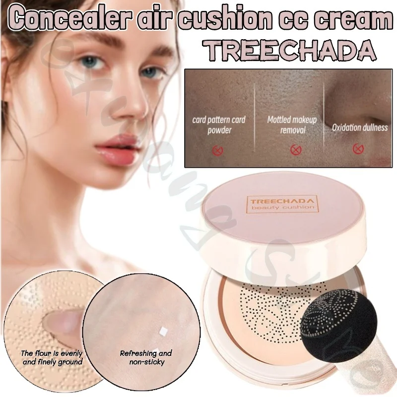 TREECHADA air cushion cc cream conceals, moisturizes, invisible pores, brightens skin tone, improves dullness and roughness
TREECHADA air cushion cc cream conceals, moisturizes, invisible pores, brightens skin tone, improves dullness and roughness